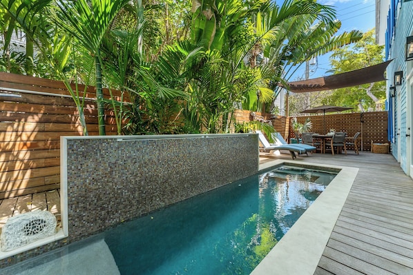 A heated pool