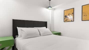 1 habitación, tabla de planchar con plancha, wifi y ropa de cama
