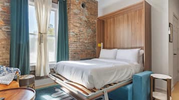 1 slaapkamer, een strijkplank/strijkijzer, wifi, beddengoed