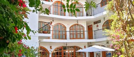 Majoituspaikan julkisivu