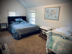 2 chambres, fer et planche à repasser, Wi-Fi gratuit, draps fournis