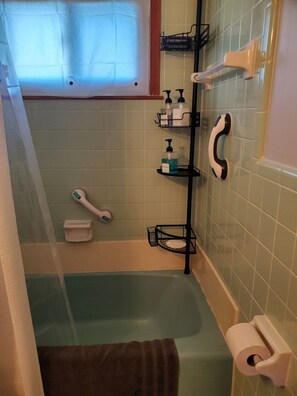 Hair dryer, towels, soap, shampoo - The Duplex - 2bed/1bath duplex unit family & pet friendly (West Point)