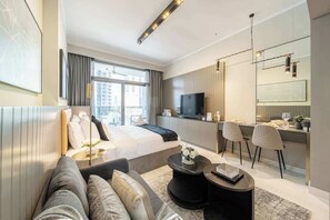 Strykejern/-brett, reiseseng for barn, wi-fi og sengetøy