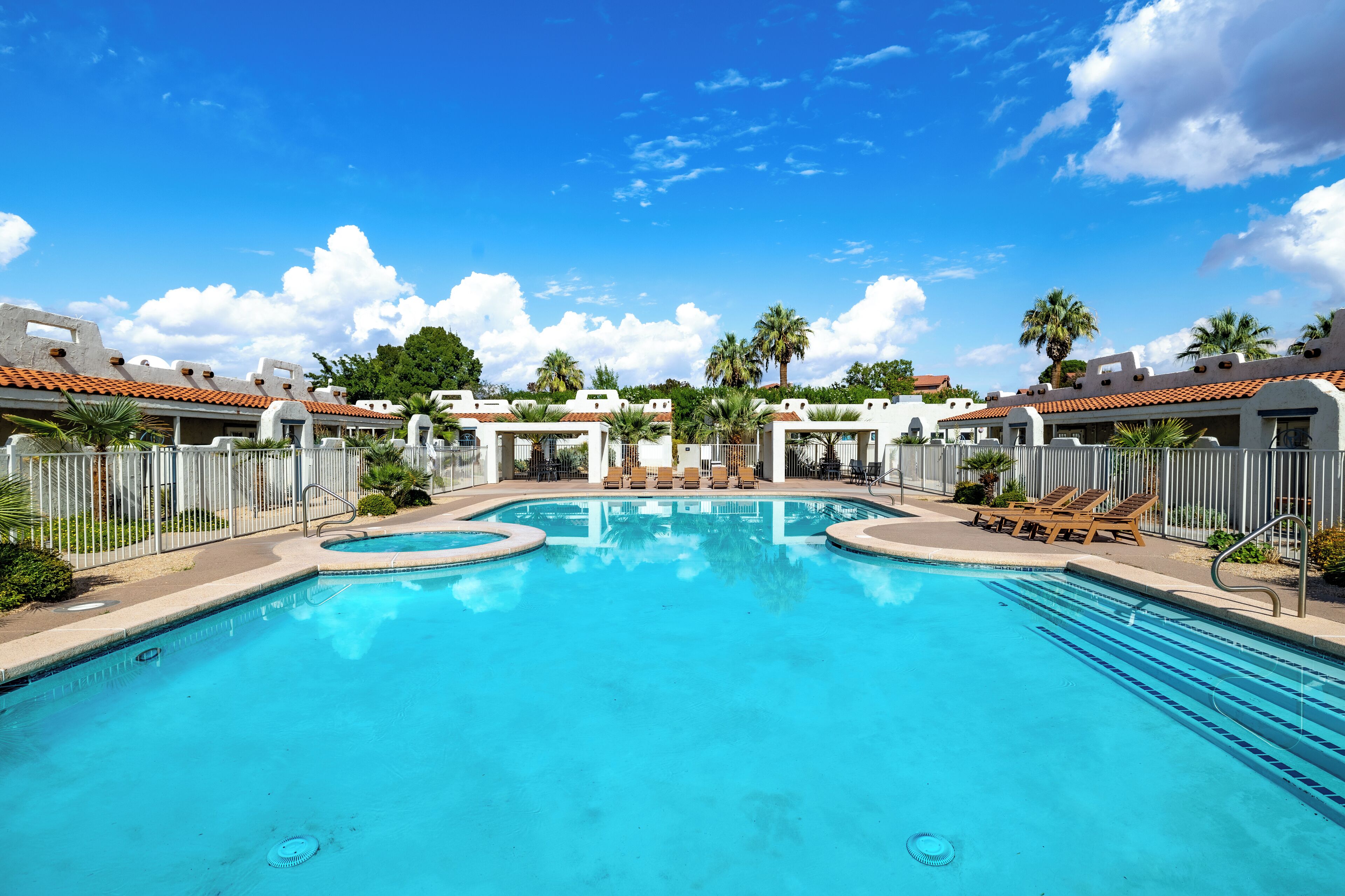 A heated pool