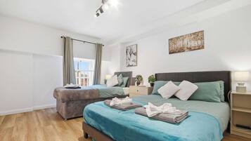 2 bedrooms, iron/ironing board, travel crib, free WiFi