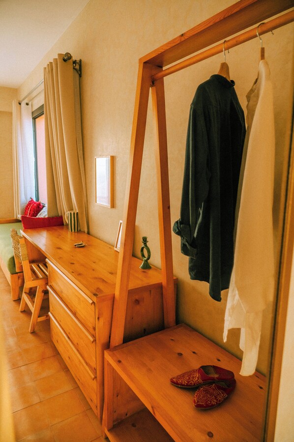 Deluxe Triple Room, Balcony, Sea View | Desk, laptop workspace, free WiFi