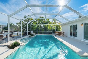 A heated pool