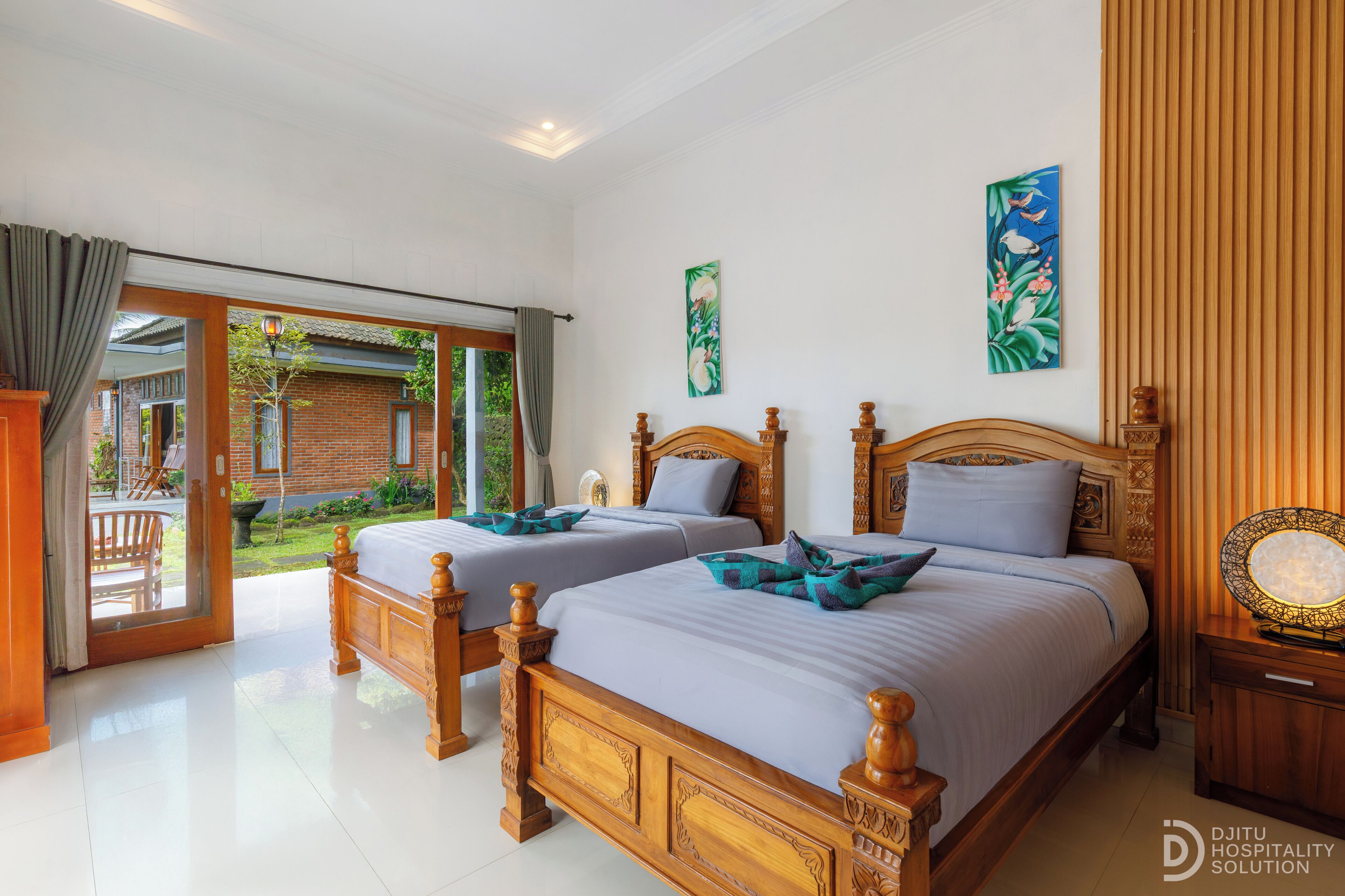 Standard-Zweibettzimmer, Bergblick | Kostenloses WLAN, Bettwäsche