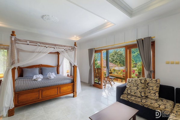 Habitació doble superior, vistes a la muntanya | Wifi gratuïta i roba de llit