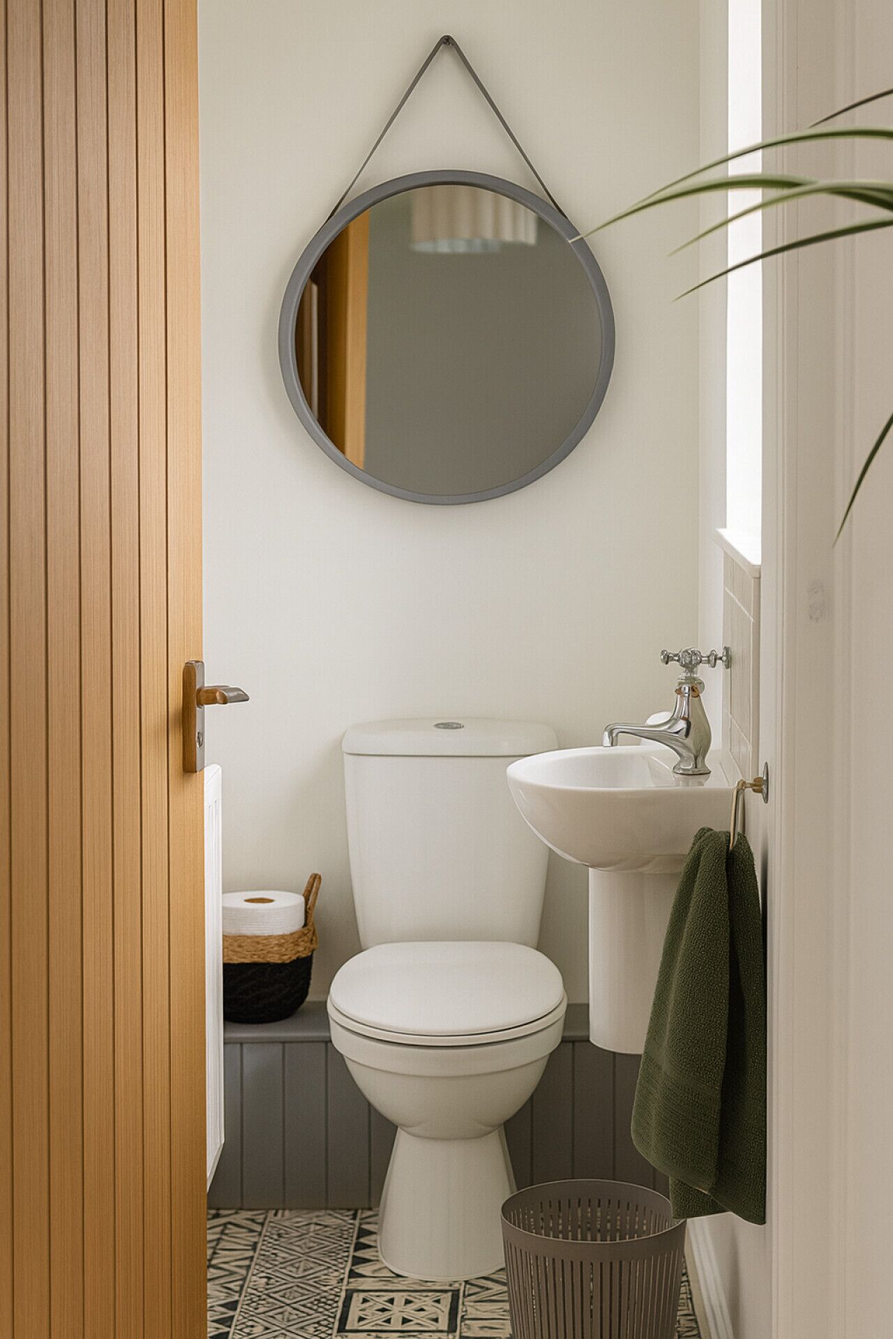 Serviettes fournies, papier toilette