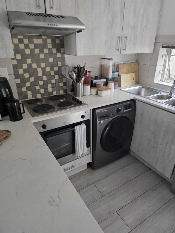 Microwave, oven, stovetop, dishwasher