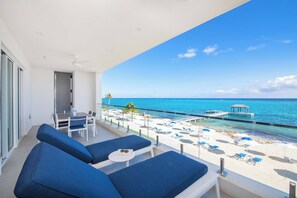 Terrace/patio - Rum Point Resort Family Suite, 2nd Floor East: Stay Longer for Less! (Cayman Kai)