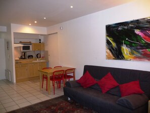 TV connectée, lecteur de DVD, livres, vidéothèque