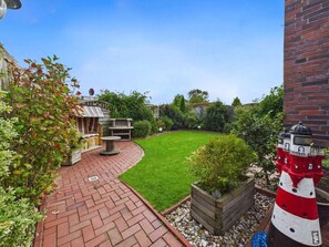 Terrace/patio - High-quality bungalow is located in the vacation settlement iin Dornumersiel. Pets welcome (dornum)