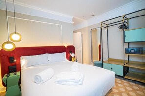 Desk, iron/ironing board, travel cot, free WiFi
