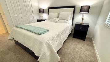 2 bedrooms, iron/ironing board, WiFi, bed sheets