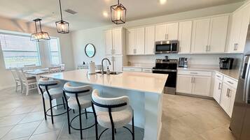 Microwave, oven, stovetop, dishwasher