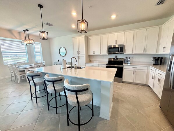 Microwave, oven, stovetop, dishwasher