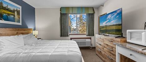 Desk, iron/ironing board, WiFi