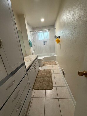 Towels, soap, toilet paper