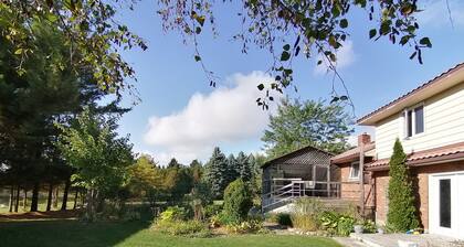 Grand Bend Cottage. Private 26 acres of magical landscape & exclusive pond.