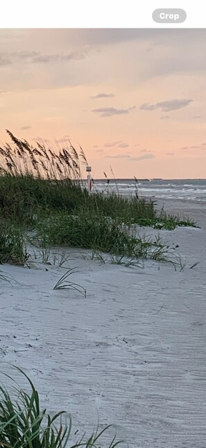 Beach nearby, sun-loungers, beach towels