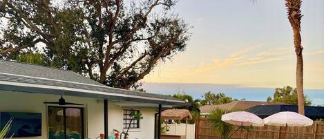 Piscine extérieure, piscine chauffée