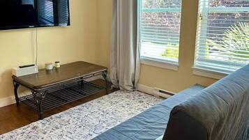 Smart TV, books, stereo