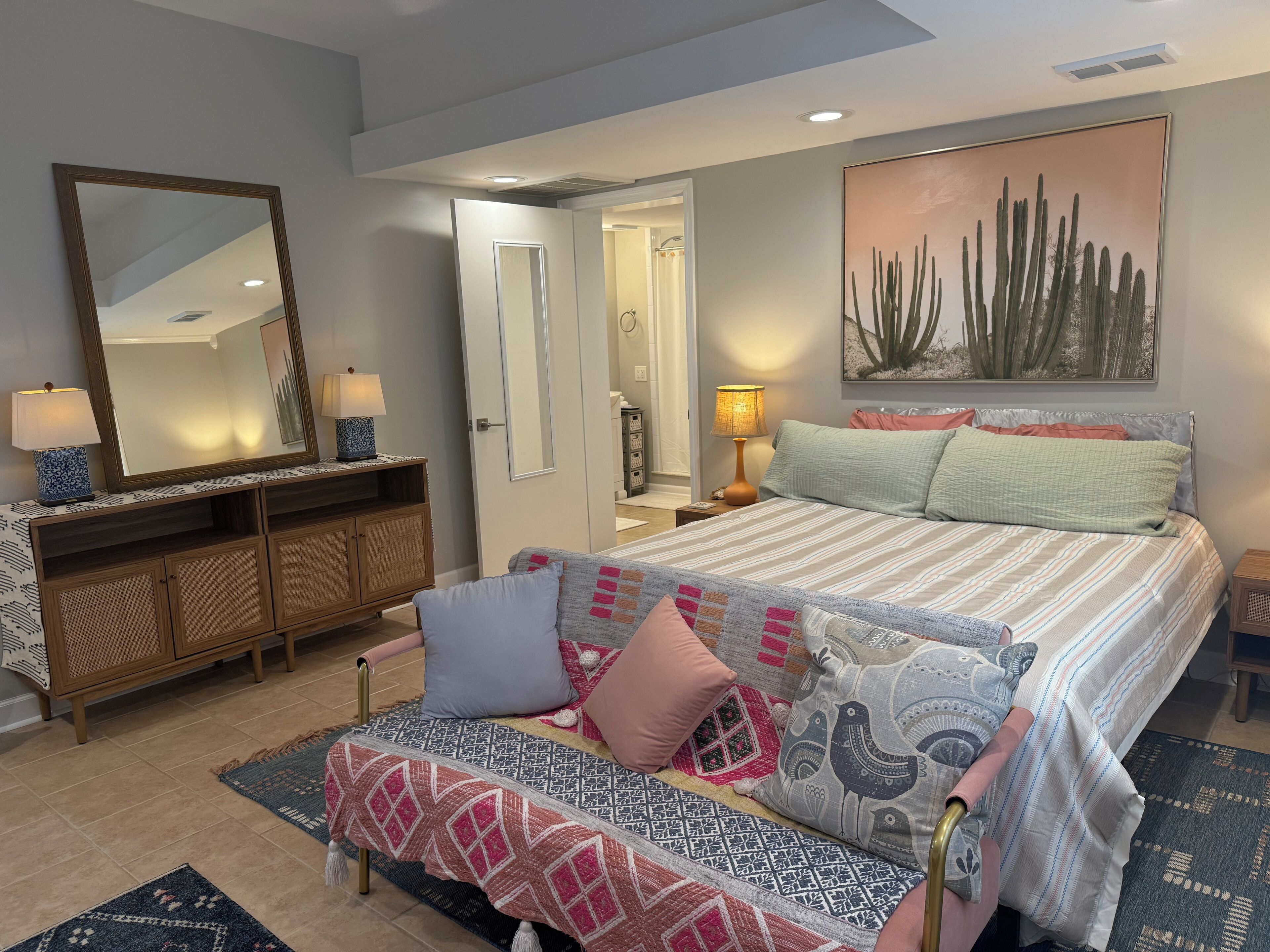 1 多间卧室、WiFi、床单