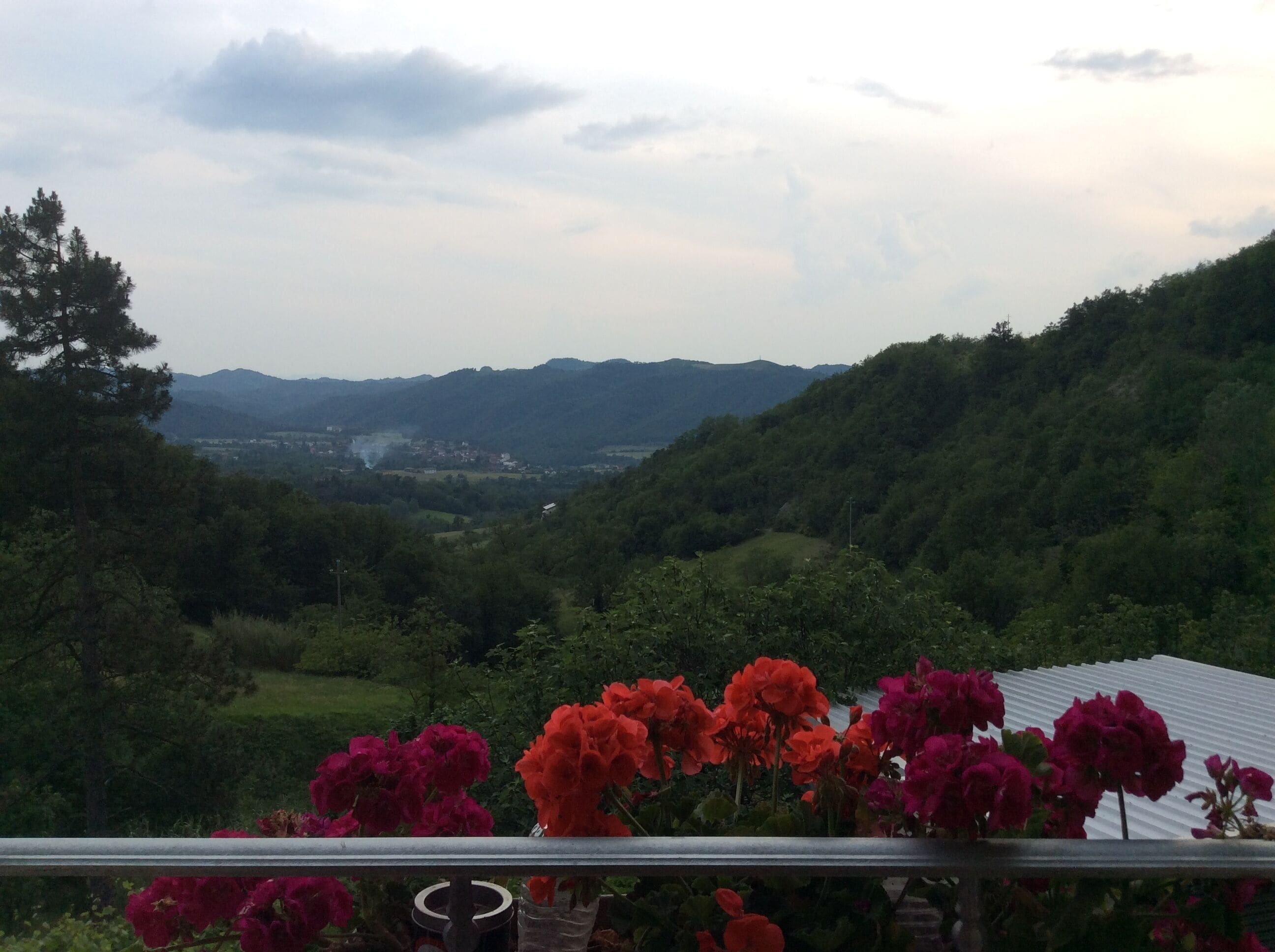 Blick von der Unterkunft