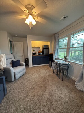 Interior - Peaceful Suite with private deck, master bedroom/bathroom with walk in shower. (Reidsville)