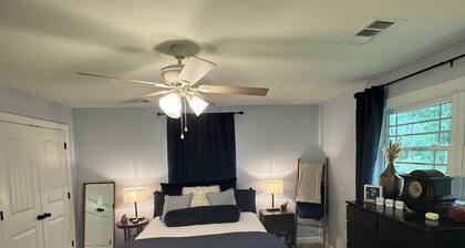 Peaceful Suite with private deck, master bedroom/bathroom with walk in shower.