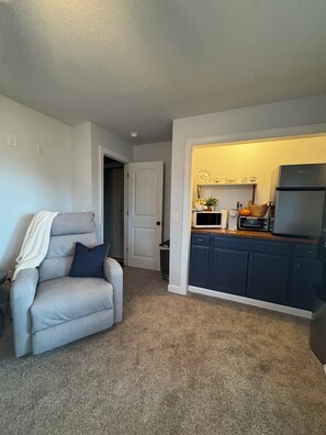 Interior - Peaceful Suite with private deck, master bedroom/bathroom with walk in shower. (Reidsville)