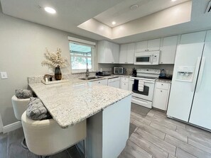 Microwave, oven, stovetop, dishwasher