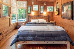 2 bedrooms, iron/ironing board, internet, bed sheets - Handcrafted Eco-Retreat on 5 Wooded Acres 1365 (North Carolina)
