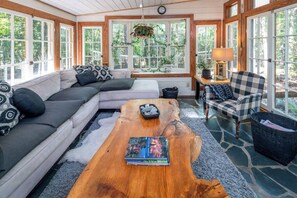 Living area - Handcrafted Eco-Retreat on 5 Wooded Acres 1365 (North Carolina)