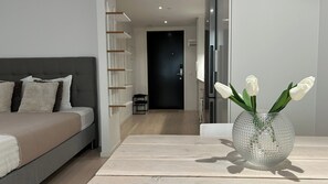 1 bedroom, iron/ironing board, WiFi, bed sheets - Luxury Bright and Cozy City Apartment in Vaexjoe (Vaexjoe)