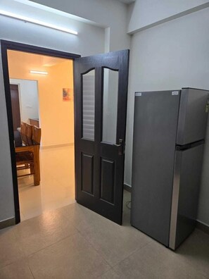 Suite Exécutive, balcon | Cuisine privée
