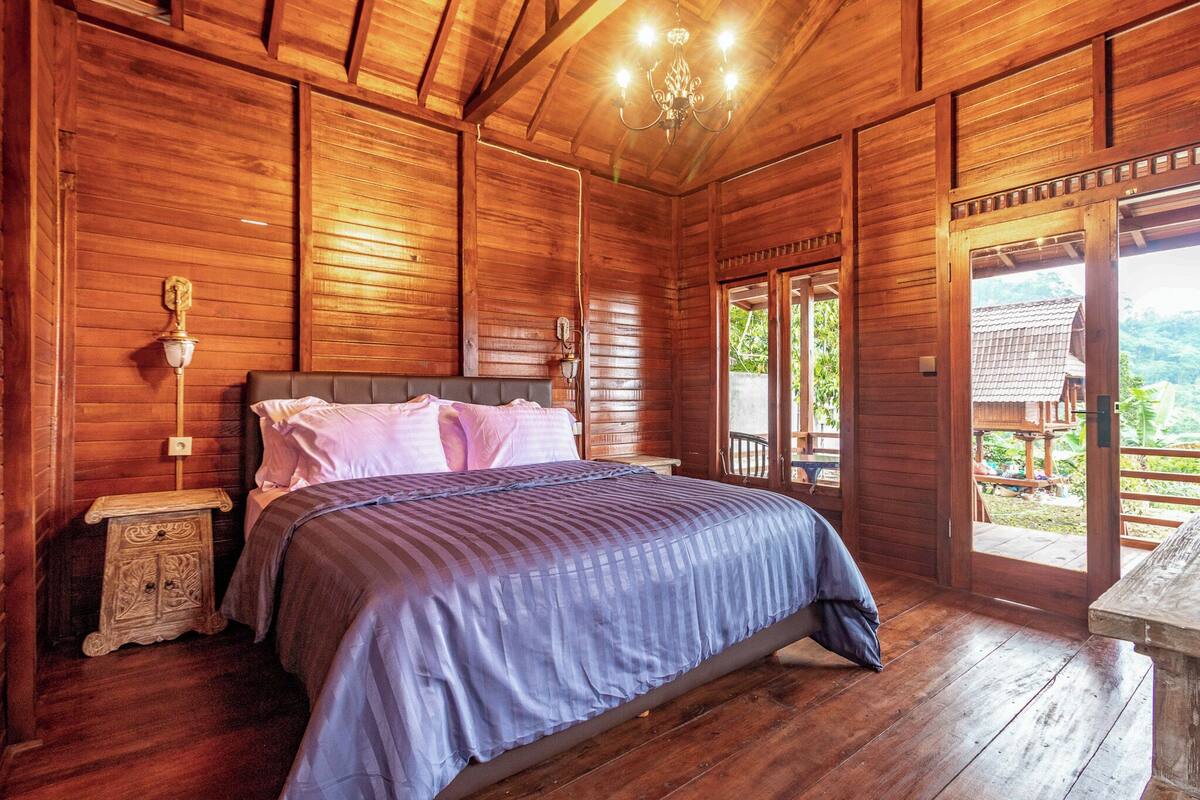 Wooden Villa with Garden View | Schreibtisch, kostenloses WLAN