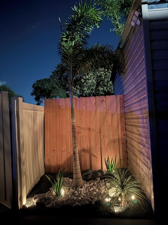 Property grounds. Bienes House private property in Brandon