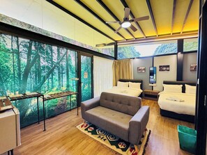 Familiekamer, niet-roken, patio | Gratis wifi, beddengoed