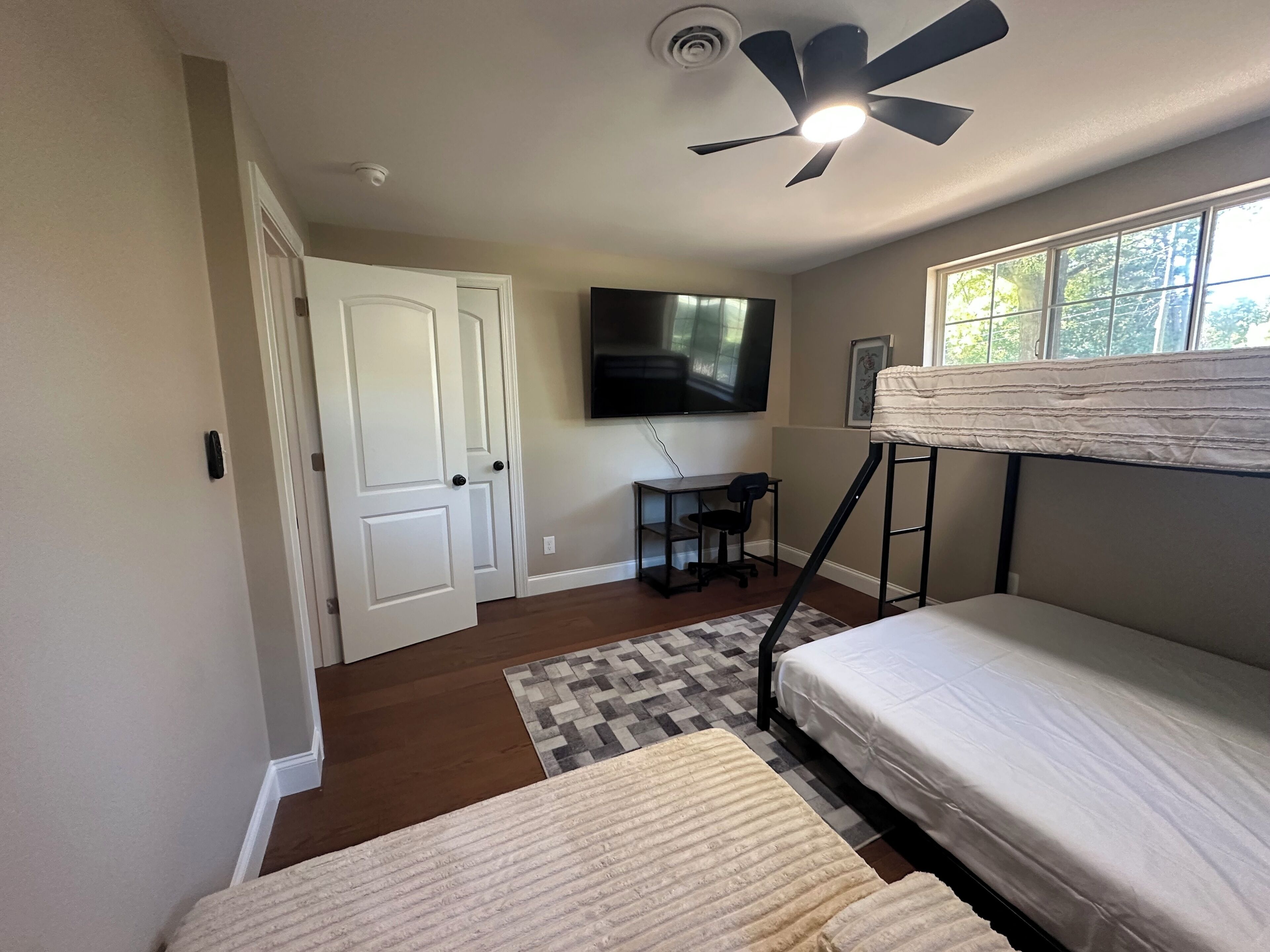 Blackout curtains, iron/ironing board, free WiFi