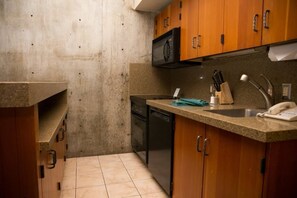 Microwave, oven, stovetop, dishwasher