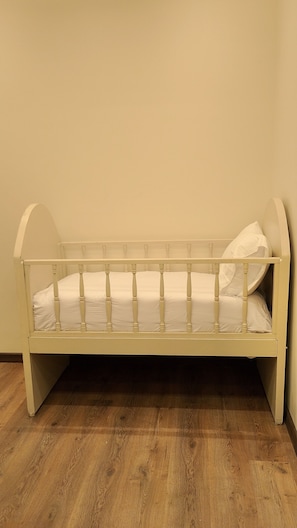 Desk, blackout drapes, soundproofing, iron/ironing board