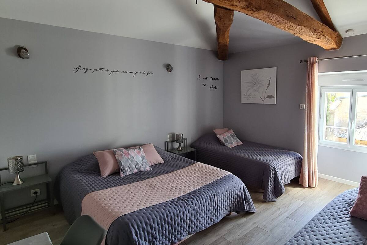 Chambre Quadruple Familiale | Wi-Fi gratuit