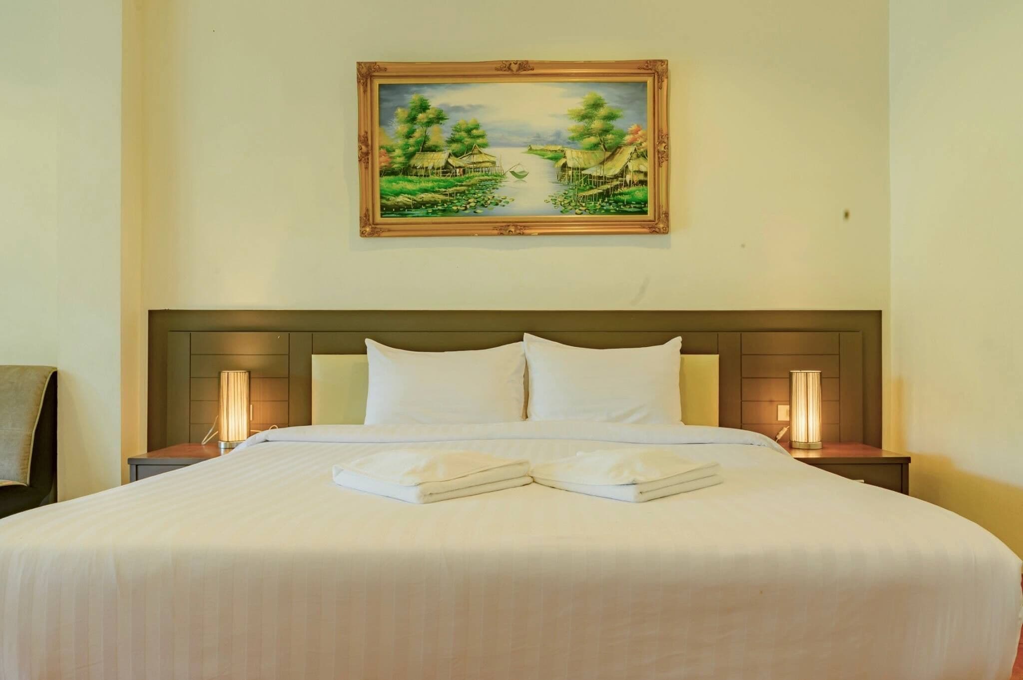 1 غرفة نوم وواي فاي وملاءات أسرّة