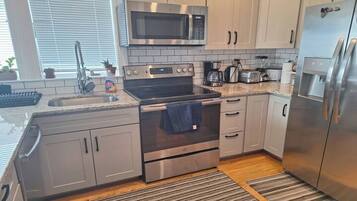 Microwave, oven, stovetop, dishwasher