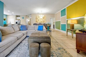 Smart TV, video games, music library, video library