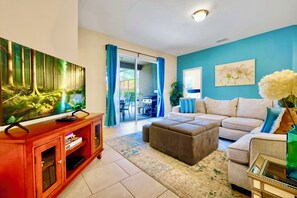 Smart TV, video games, music library, video library