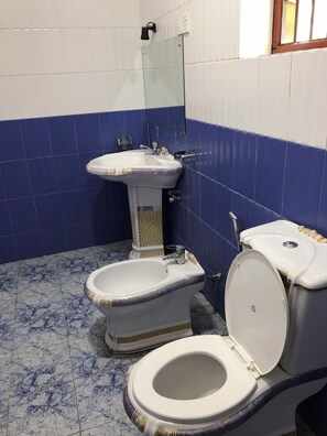 Chambre Double Classique, vue lac | Salle de bain | Douche, serviettes fournies, savon